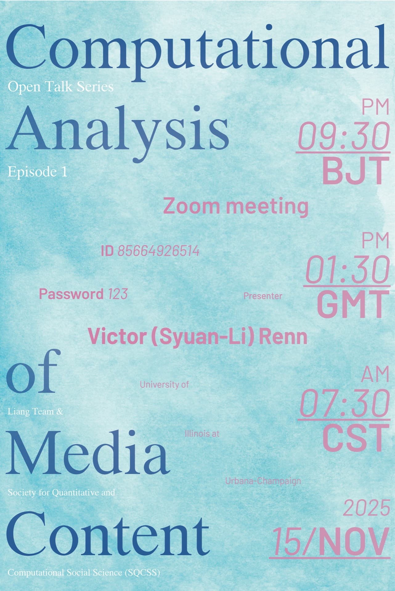Computational Analysis of Media Content - Main Poster