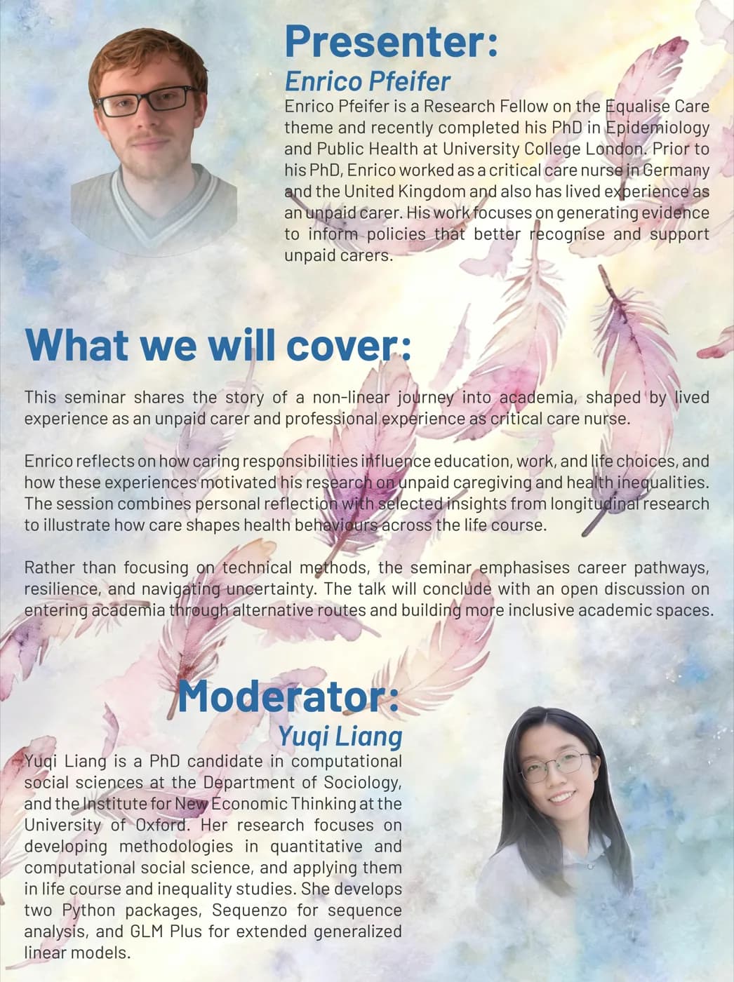 From unpaid carer to care researcher: My (not so linear) journey into academia - Second Poster